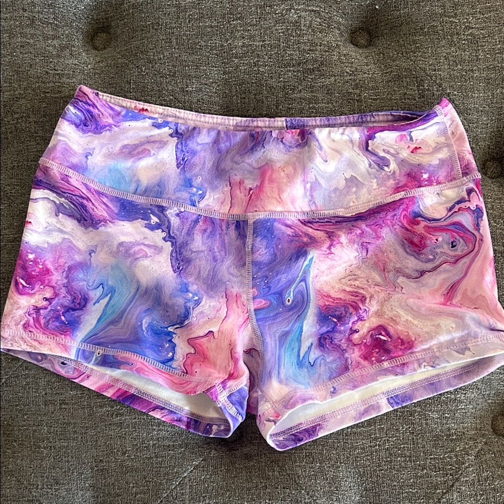Savage barbell Colorful Swirl Athletic Shorts - CrossFit -